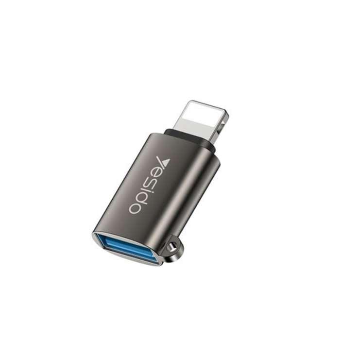 Yesido GS14 Lightning OTG USB 3.0 Adapter Fast Data Transfer - Gray