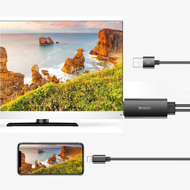 Yesido HDMI to Lightning Cable 1.8m HD Experience