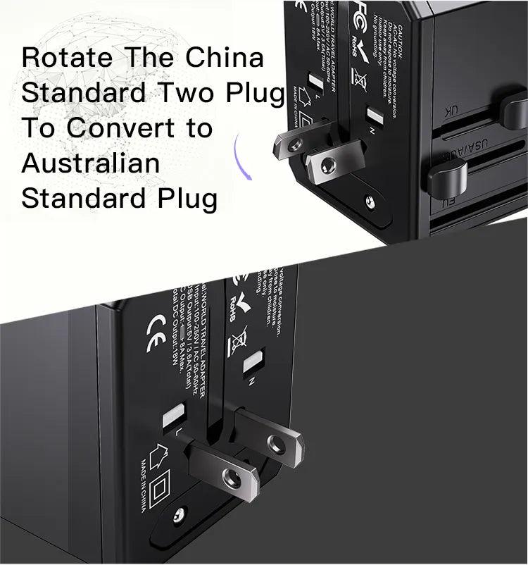 Yesido MC09 Universal 4 Port Adapter USB & Type C Charger