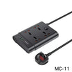 Yesido MC11 Power Socket 7 Ports 2650W & Fast Charging - Black