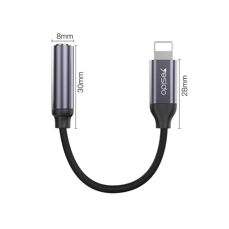 Yesido YAU 21 Audio Adapter 8 pin to 3.5mm