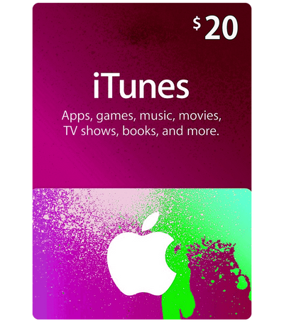 Itunes digital Gift Card 20$ USA