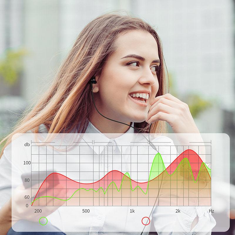 سماعات أذن سلكية من جوي روم تايب سي بصوت محيطي - أسود