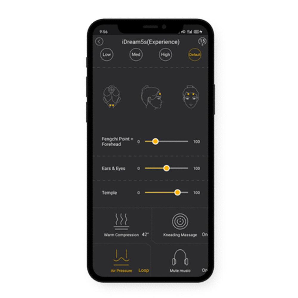 جهاز مساج للرأس والفروة ومنطقة العينين آي دريم 5 اس من بريو