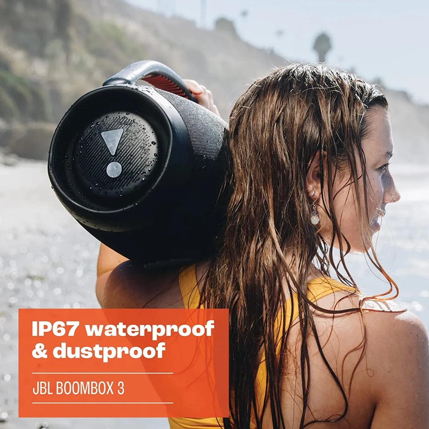 مكبر صوت محمول بتقنية البلوتوث من JBL Boombox 3 - أسود