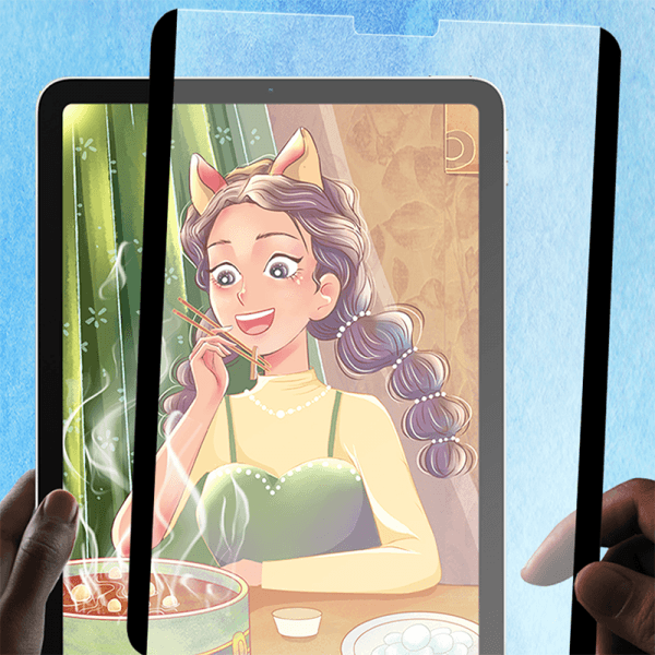 واقي شاشة مغناطيسي قابل للإزالة من Wiwu لجهاز iPad مقاس 10.2 بوصة/10.5 بوصة (2019) - شفاف