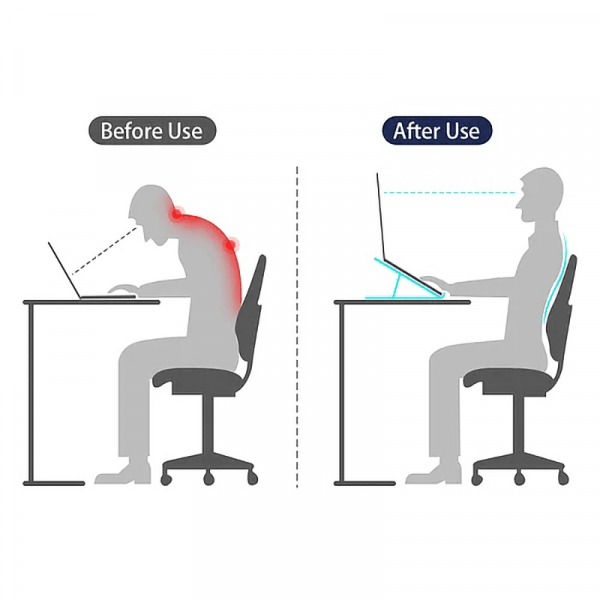 حامل كمبيوتر محمول قابل للتعديل Wiwu S400 - فضي
