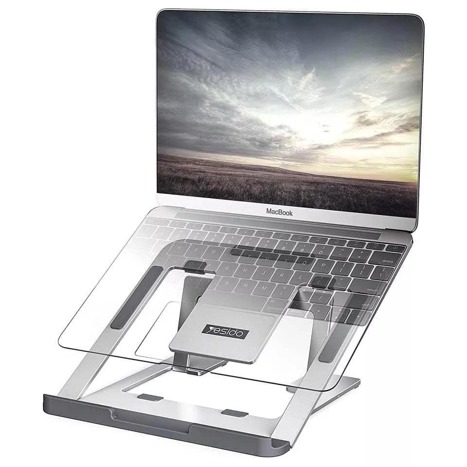 Yesido LP02 Laptop Stand with Adjustable Angles & Ventilation - Silver