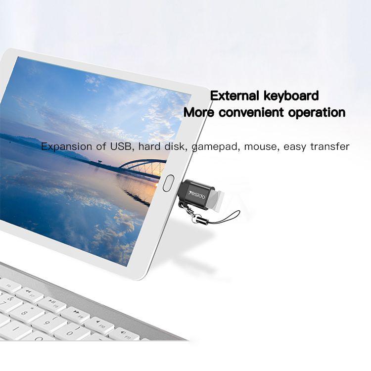 محول يو إس بي متعدد الاستخدامات من يسيدو - أسود