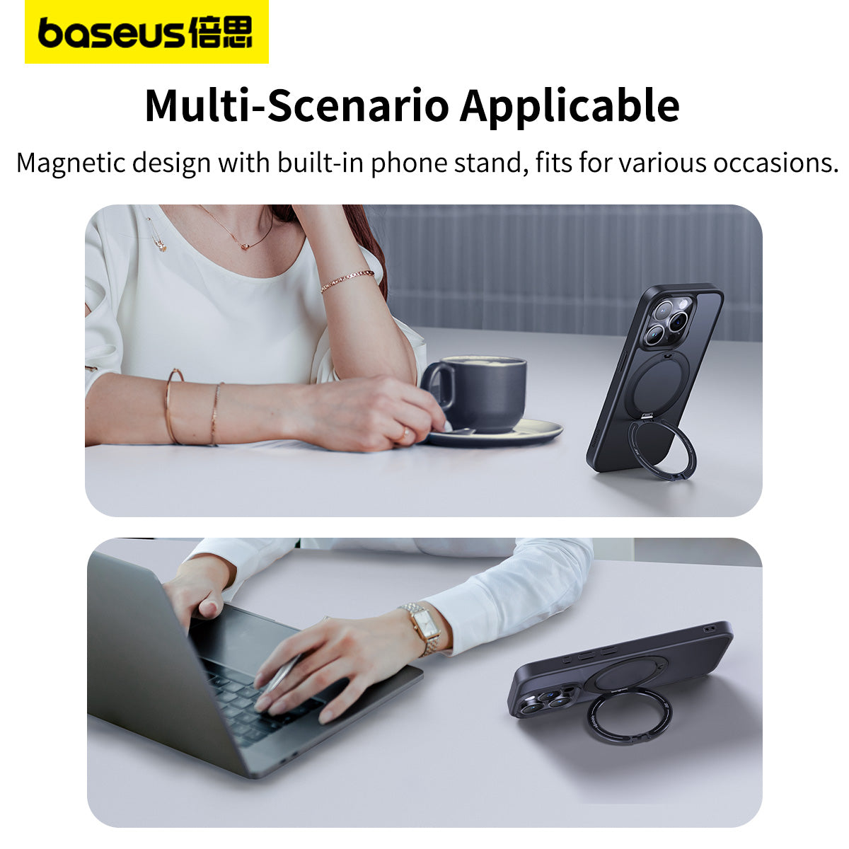 Baseus CyberLoop Series Magnetic Phone Case for iPhone 15