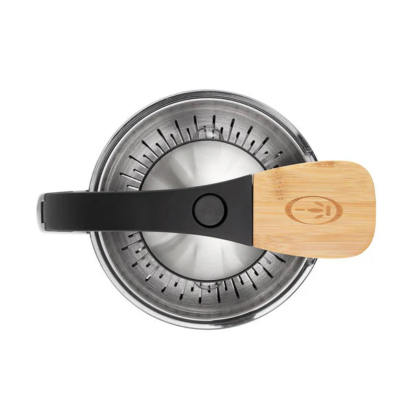 Princess Citrus Juicer Pure - 300W Bamboo Citrus Press with 3-Way Spout