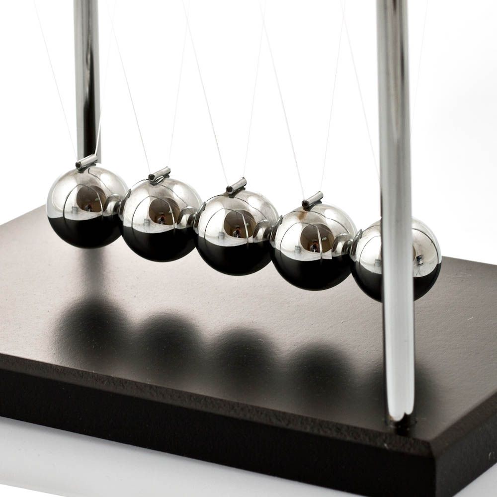 The Source Newton's Cradle Desk Toy Elegant and Durable Design