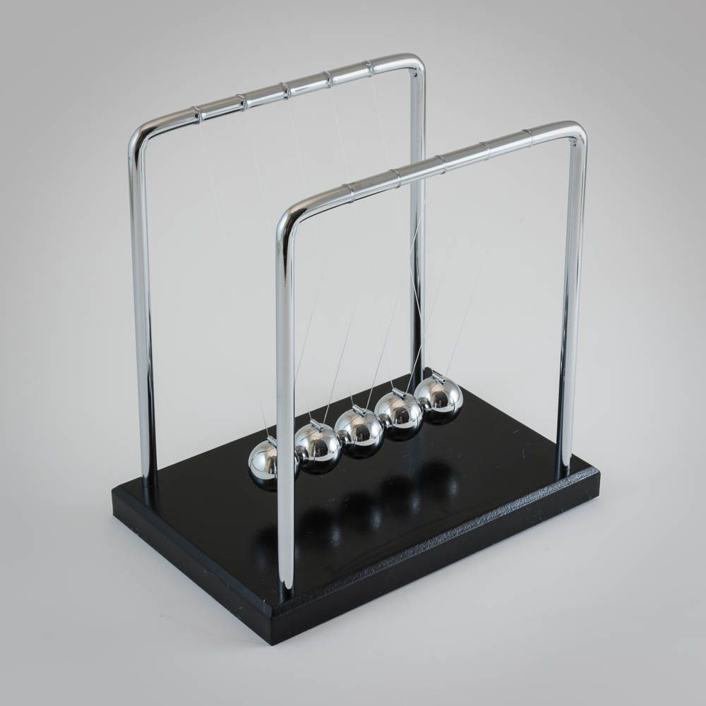 The Source Newton's Cradle Desk Toy Elegant and Durable Design