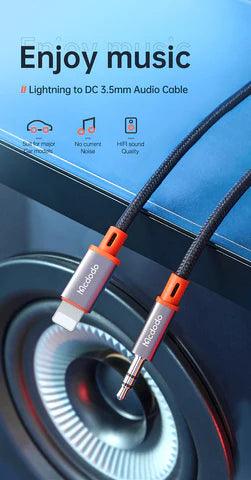 Mcdodo Lightning to 3.5mm Audio Cable 1.2M - Black