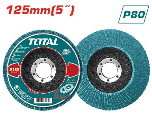 قرص فلاب زركونيوم TOTAL 125مم P80 – TAC641253