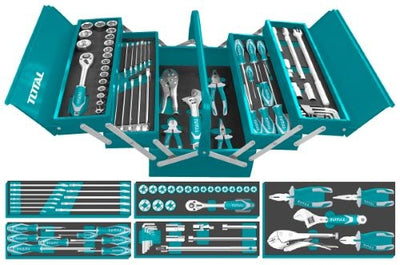 TOTAL 59 Pcs Steel Tool Box THTCS12591