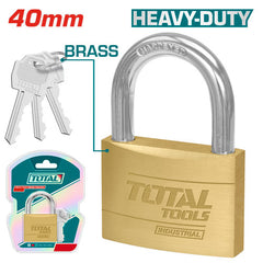 Total Heavy Brass Lock 40mm (TLK32402) – Maximum Security & Durability