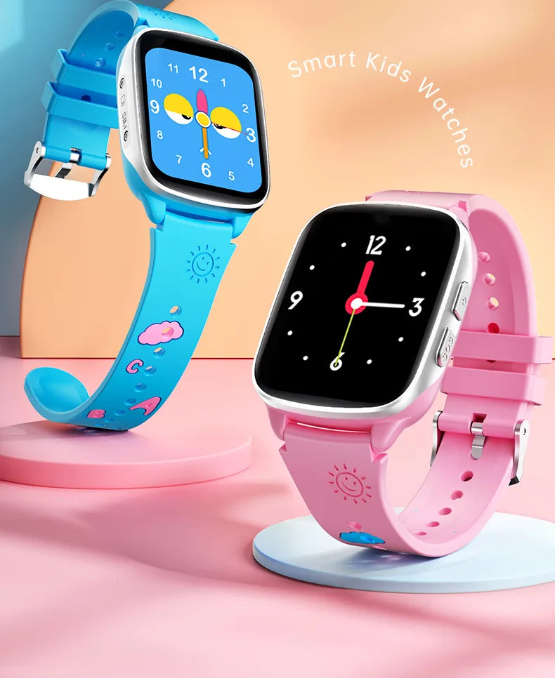 ساعة فيكوشا VB1 الذكية للأطفال بتقنية GPS و4G - SOS، ومعدل ضربات القلب، ومقاومة للماء IP67