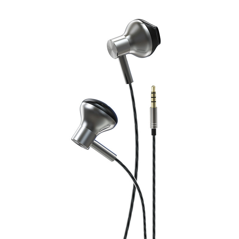 Devia Metal In-Ear Earphone With Remote And Mic 3.5mm - Black