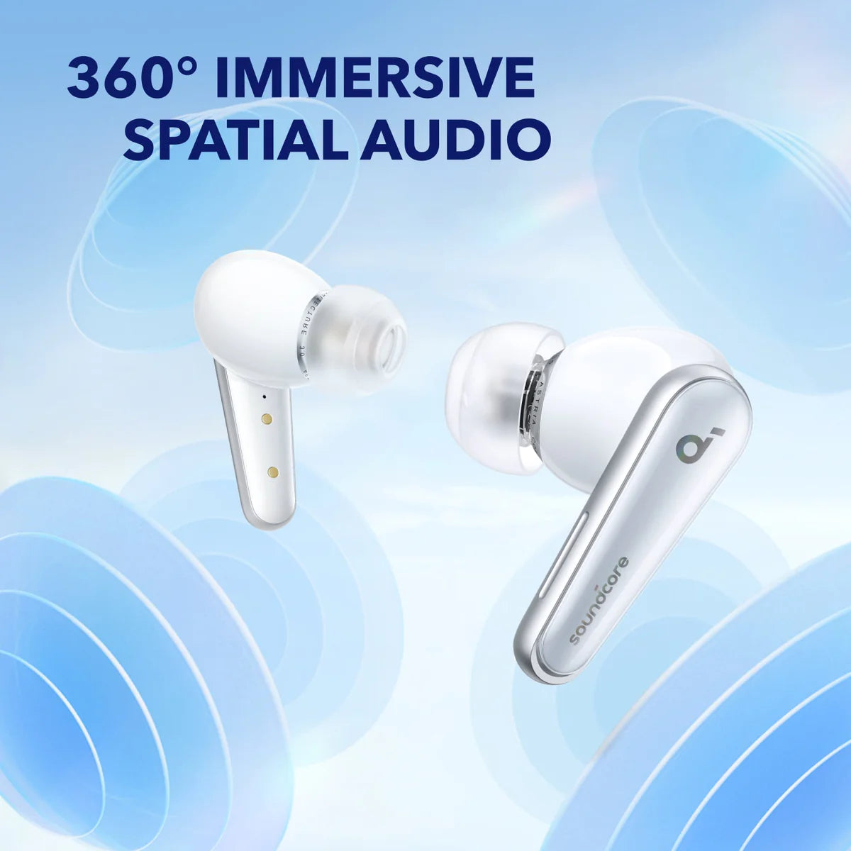 سماعات Soundcore Liberty 4 اللاسلكية بتقنية إلغاء الضوضاء مع ACAA 3.0
