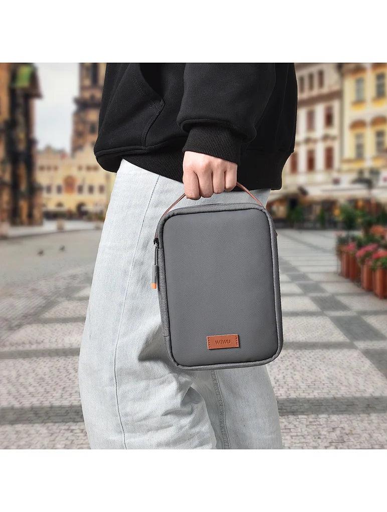 WiWU Minimalist Travel Pouch for Electronics & Macbook Accessories