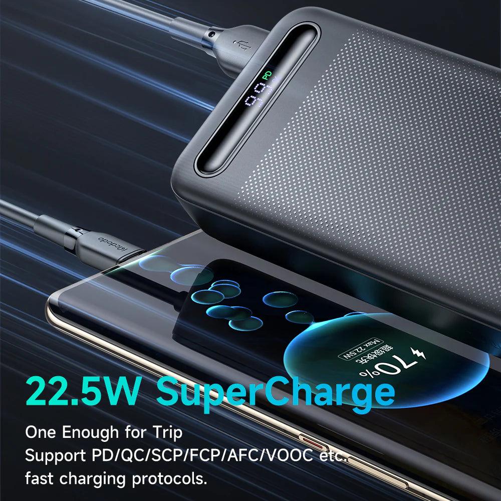 Mcdodo 22.5W PD Power Bank with Digital Display 20000mAh -Black & Blue