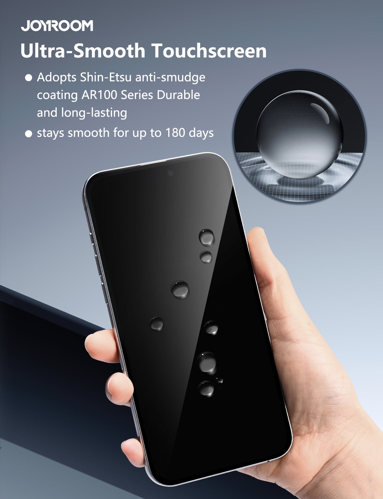 JOYROOM Tempered Glass Screen Protector HD for iPhone 18 Pro/Pro Max