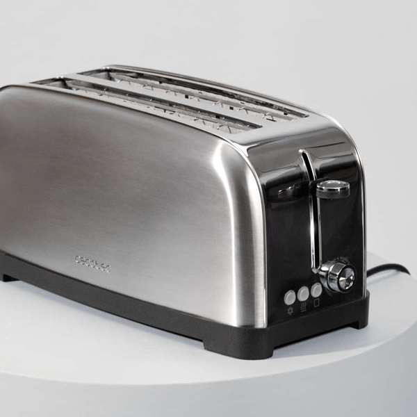 سيسوتيك Toastin' Time 1500 Inox — توستر ستانلس 4 شرائح 1500W للتوست العائلي الفاخر