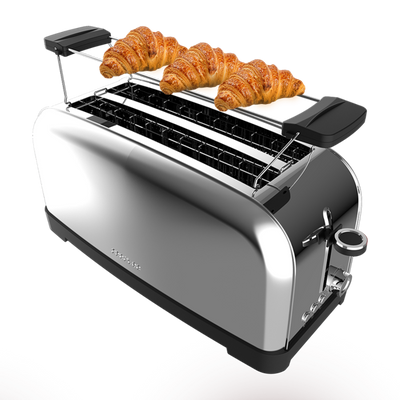 سيسوتيك Toastin' Time 1500 Inox — توستر ستانلس 4 شرائح 1500W للتوست العائلي الفاخر