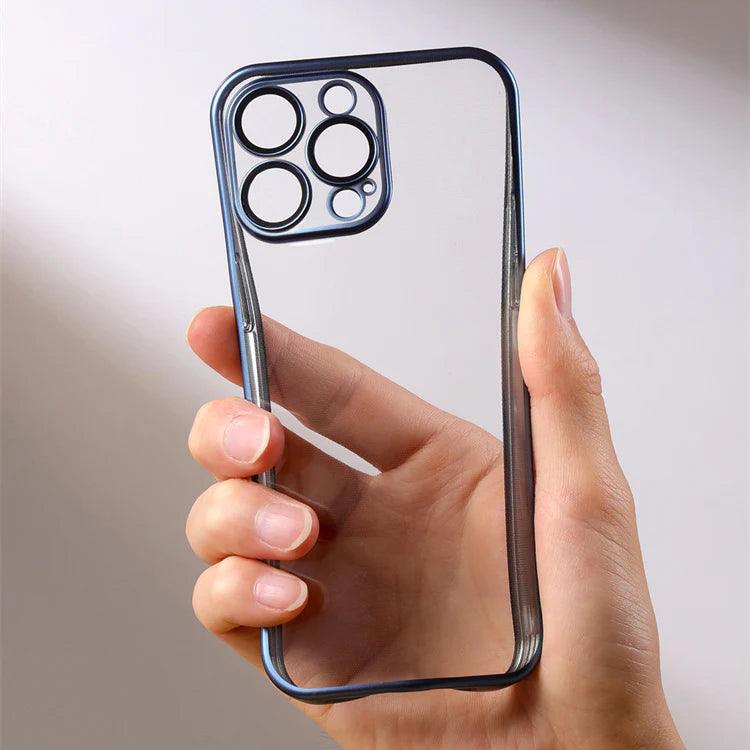 Joyroom Plated TPU Case with Lens Protector for iP15 Series