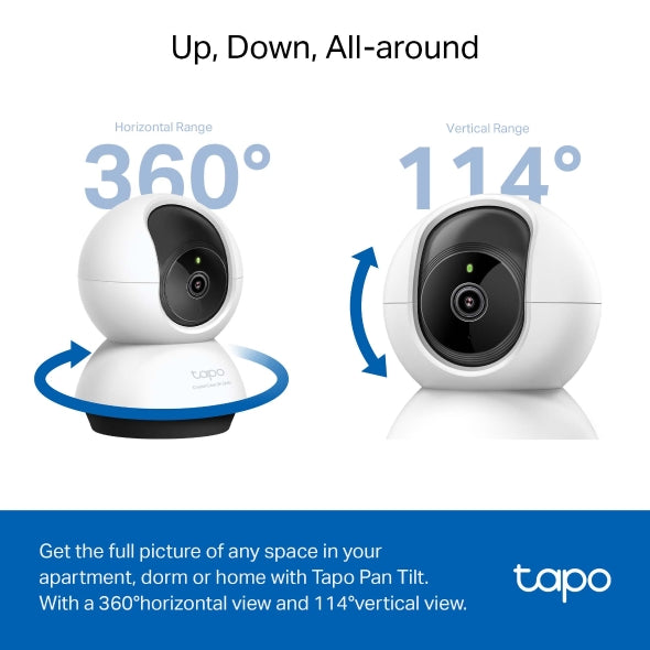 TP-Link Tabo Pan/Tilt AI Home Security Wi-Fi Camera