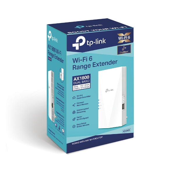 TP-Link AX1800 Wi-Fi 6 Range Extender - White