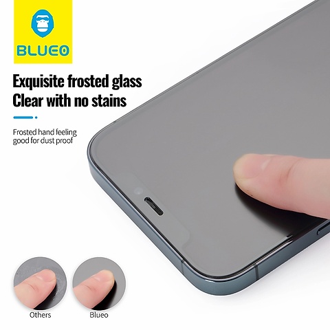 Blueo Full Cover Matt Anti-glare Glass Anti static AG - Black