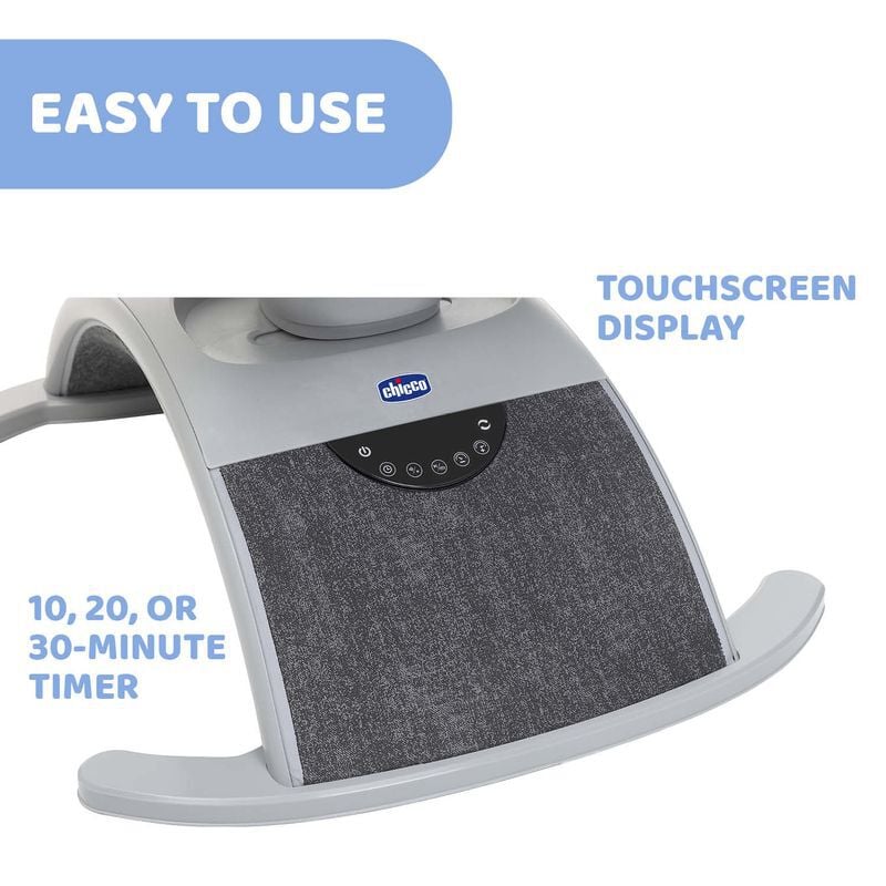 مقعد هزاز Chicco Comfy Wave – Silverspring، مريح وآمن للرضع