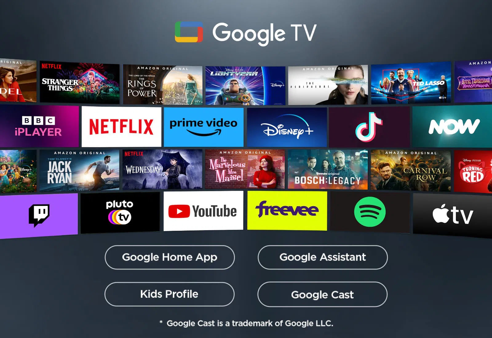 تلفزيون TCL 43V6C 43 بوصة 4K HDR Google TV Dolby Vision