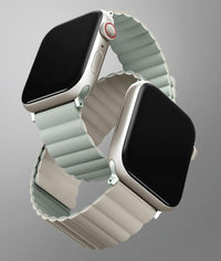 UNIQ Revix Reversible Magnetic Apple Watch Strap 49/45/44/42mm - Sage (Sage/Beige)