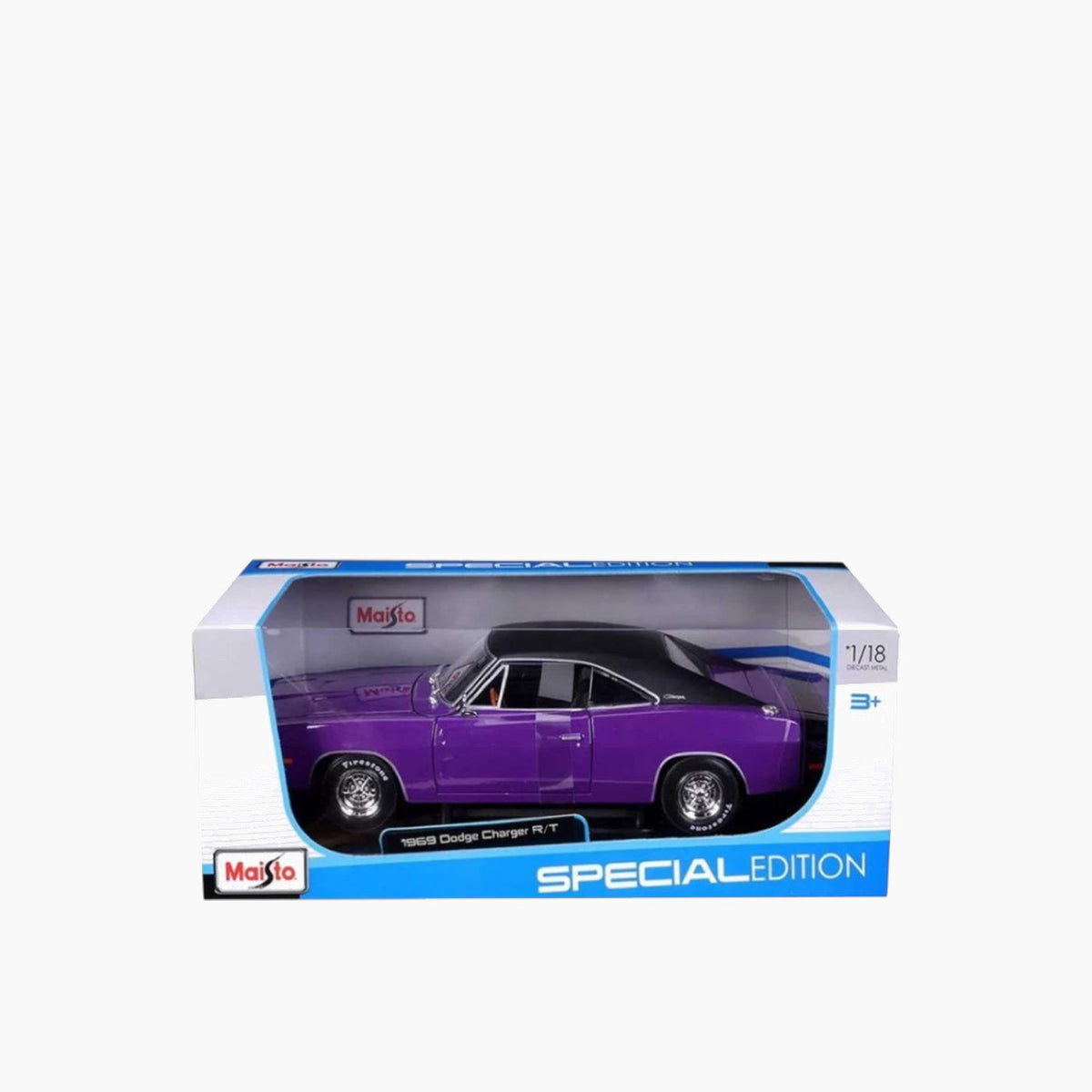 Maisto 1969 Dodge Charger R/T Die-Cast Model Car – 1:18 Scale