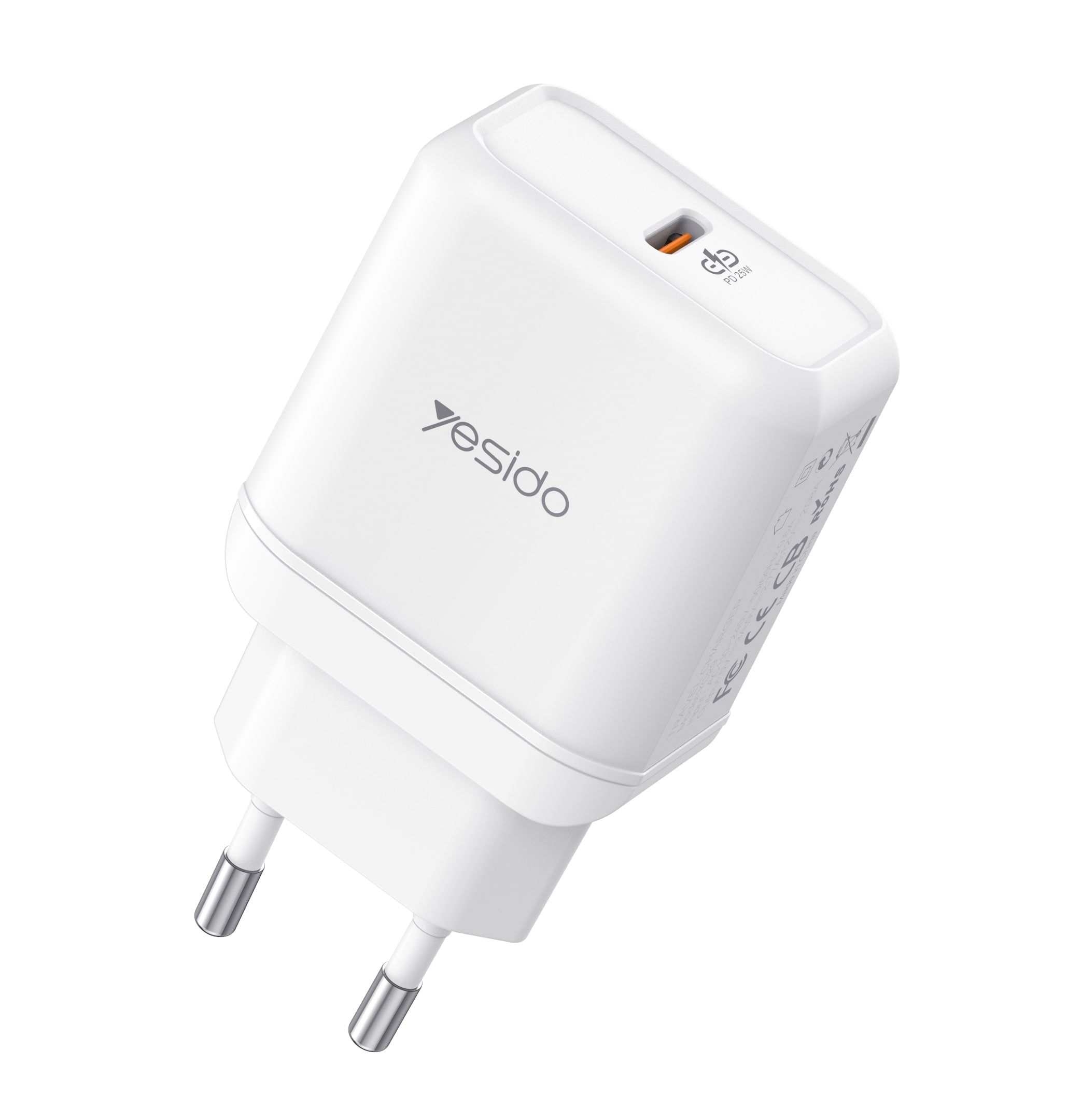 YESIDO YC29 25W PD Wall Charger -Type-C for Samsung & iPhone