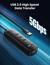UGREEN USB 3.0 Hub 4 Ports 1M Cable – Black CM416 80657