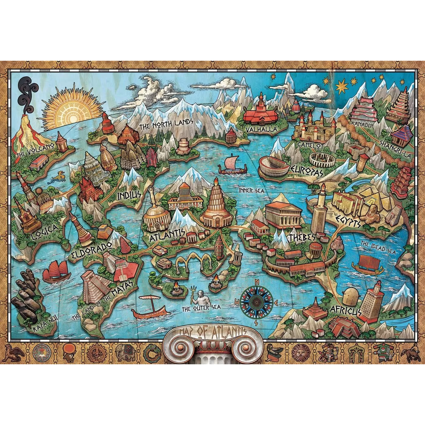 Ravensburger 1000 Pcs Puzzle Atlantis