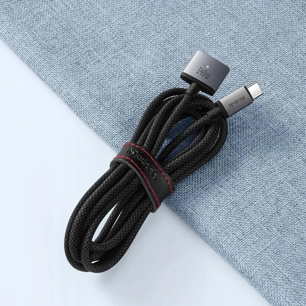 Mcdodo 140W Type C to MagSafe 3 Charging Cable with LED - Black