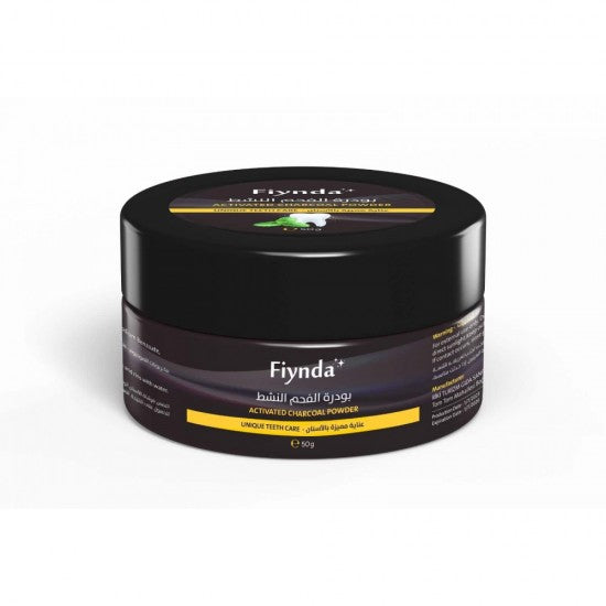 FIYNDA بودرة الفحم النشط لتبييض الأسنان طبيعيًا وآمنًا
