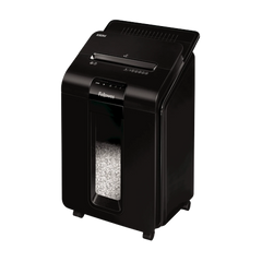 ماكينة تقطيع الورق Fellowes AutoMax 100M Mini-Cut Auto Feed لتقطيع ما يصل إلى 100 ورقة