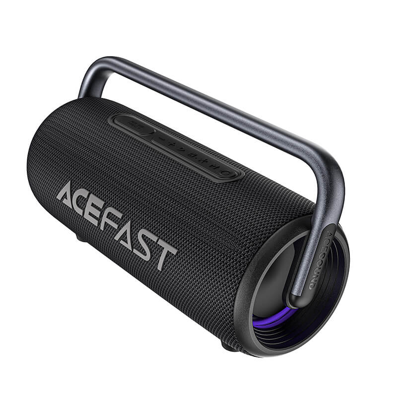 ACEFAST Portable Bluetooth Speaker – Powerful Sound with LED Light Ring