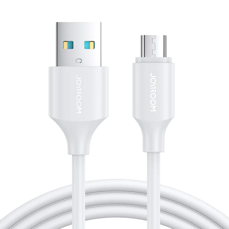 Joyroom 2.4A USB-A to Micro Fast Charging Data Cable - white