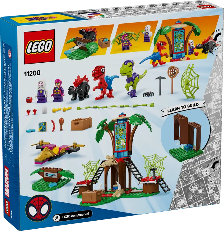 LEGO Spidey and Gobby's Raptor Battle at Tree House 6526770