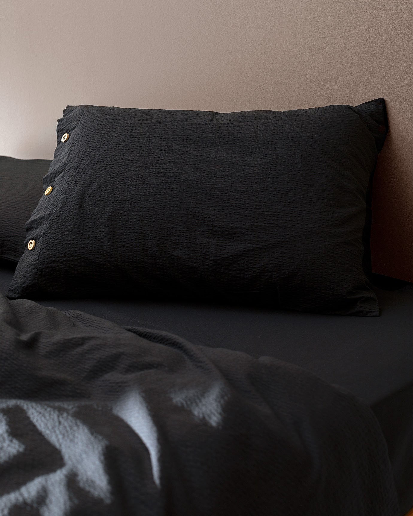 Linda Single Size Duvet Cover Set-washed Seersucker - Madame Coco JO