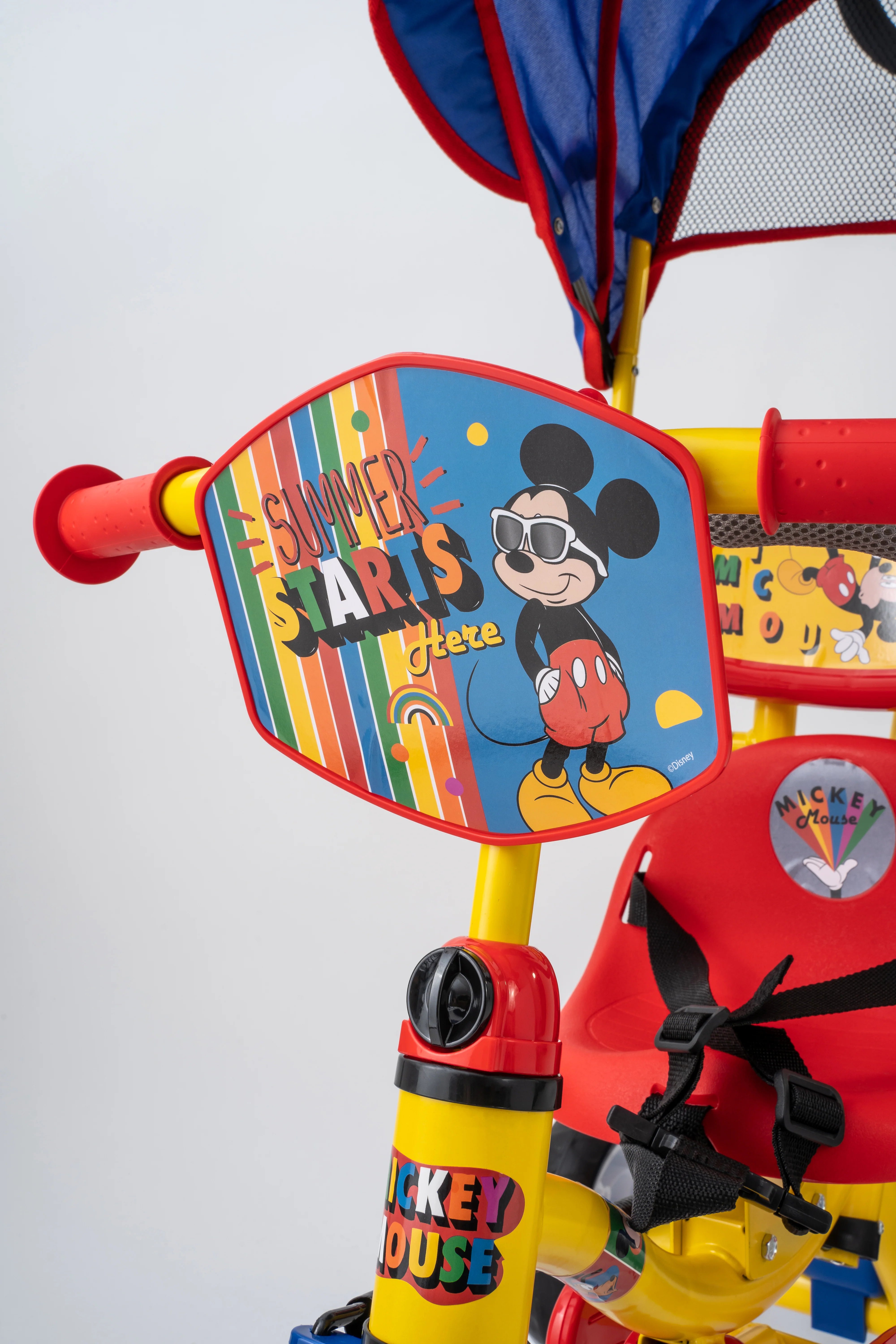Disney Mickey Bike With Hand & Umbrella Safe & Comfortable