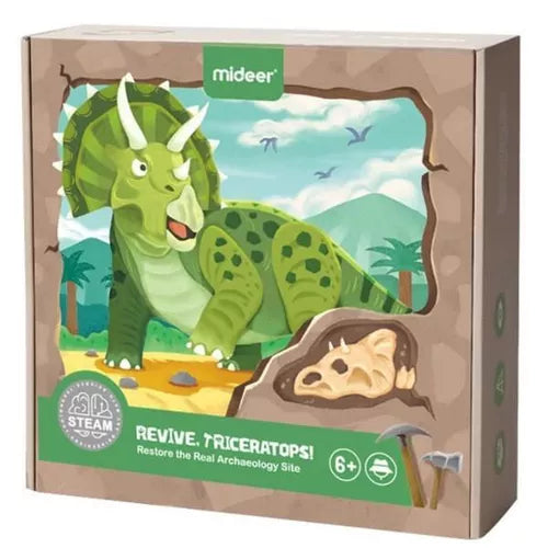 Mideer MD0178 Steam Game Revive Triceratops for Kids