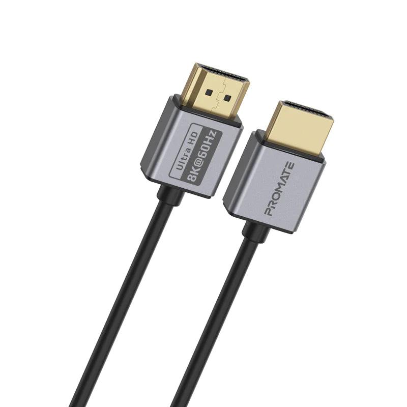 PROMATE HDMI 2.1 Cable Ultra Speed 8K@60Hz 48Gbps - Grey